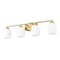Z-Lite Kendrick 4 Light Vanity, 31.25in. W x 8.5in. H, Luxe Gold 745-4V-LG - alternate 5